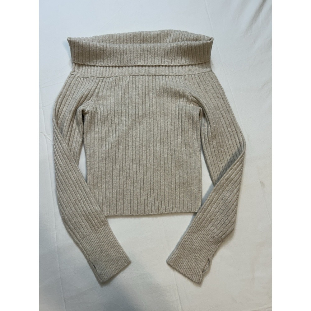 OFFLINE by‎ Aerie fairycore Cottagecore Old Money Sweater Thumb Holes Beige S